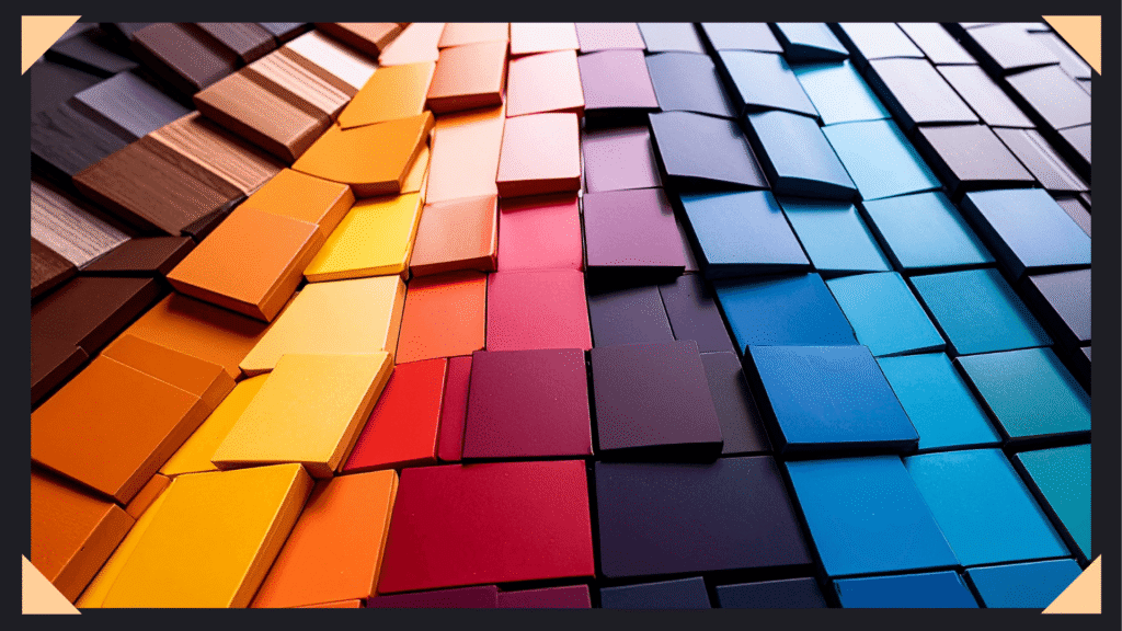 Sets of color swatches